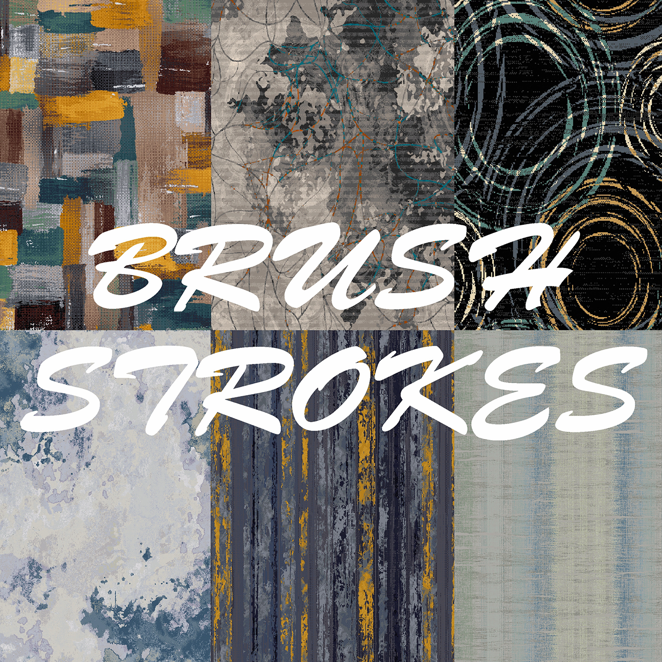 Brush strokes design collection
