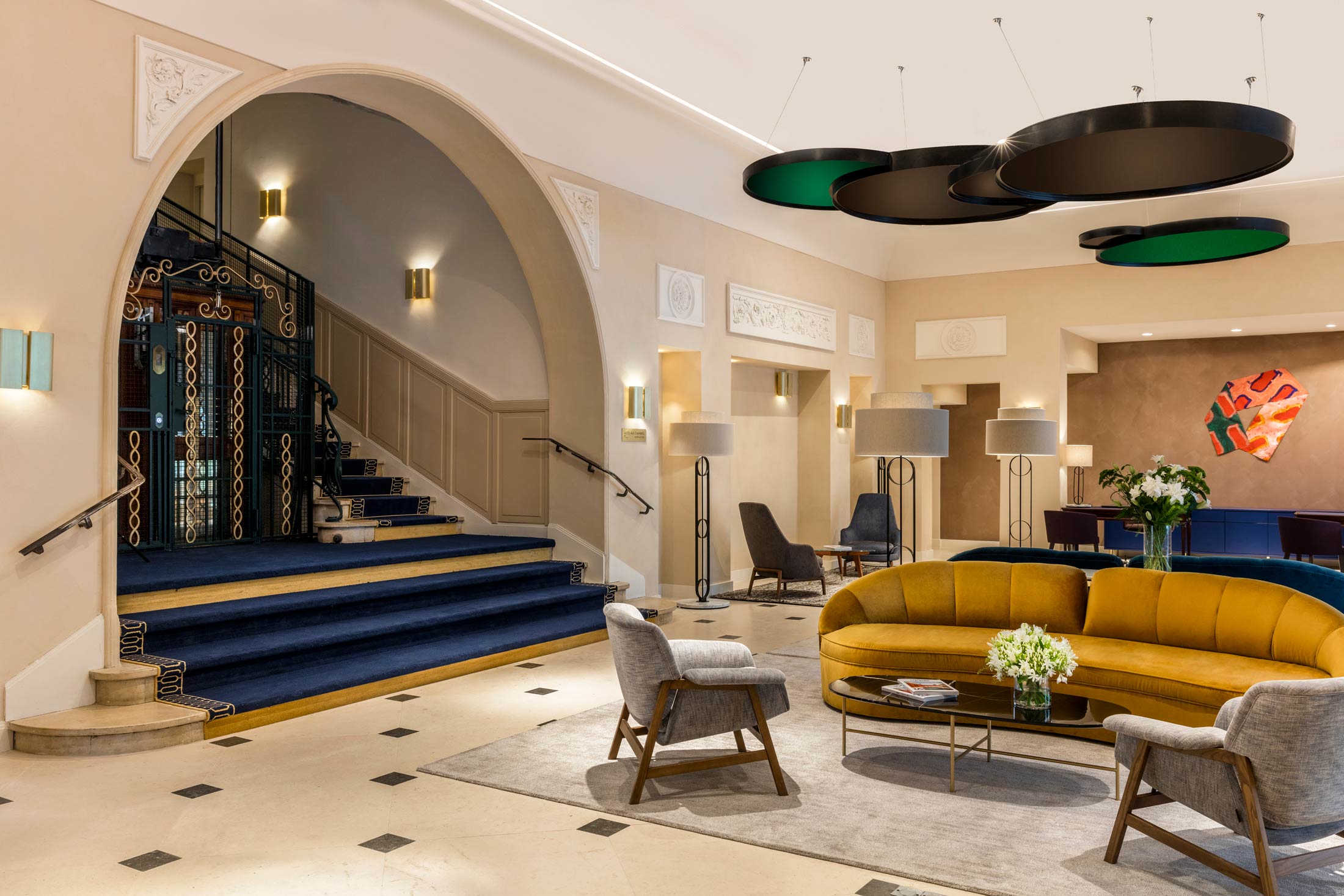 L'Imperator bespoke hotel carpet in lobby