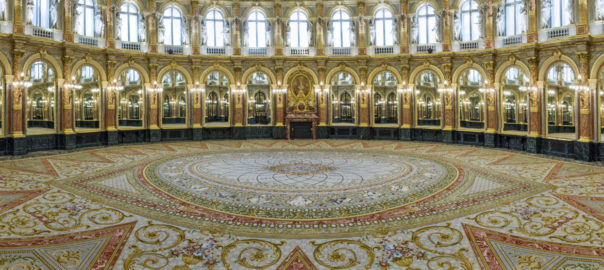 bespoke carpet in ballroom of intercontinental paris