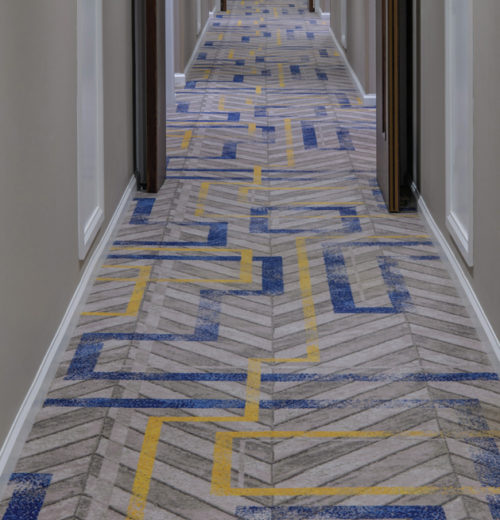 Hotel corridor carpets in The Residence Inn by Marriott Aberdeen