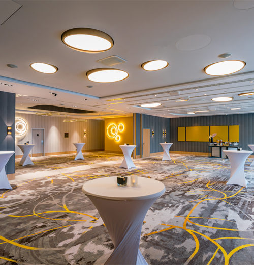 Bespoke Ulster axminster carpet in the Intercontinental Marseille Hotel Dieu. Photos: Stéphane ABOUDARAM | WE ARE CONTENT(S)
