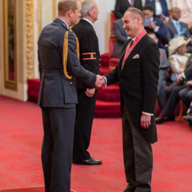 Nick Coburn receives his CBE at Buckingham Palace