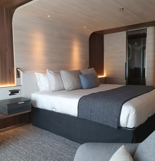 Luxury carpet in Ponant Le Commandant Charcot cabin