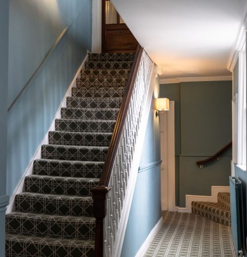 Bespoke stairs carpet in Relais Henley