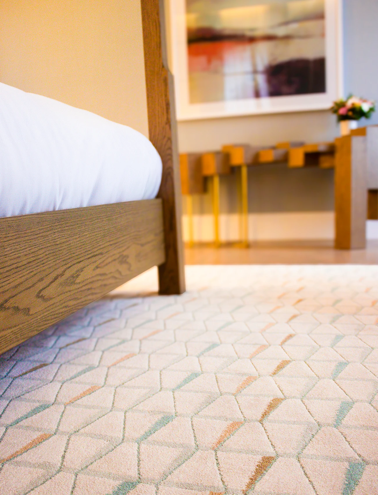 A custom Devon Hand Tufted rug by Ulster Carpets at the Tullyglass Hotel. 