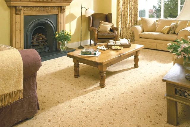 Anatolia Scroll Tunis from Ulster Carpets in a traditional living room