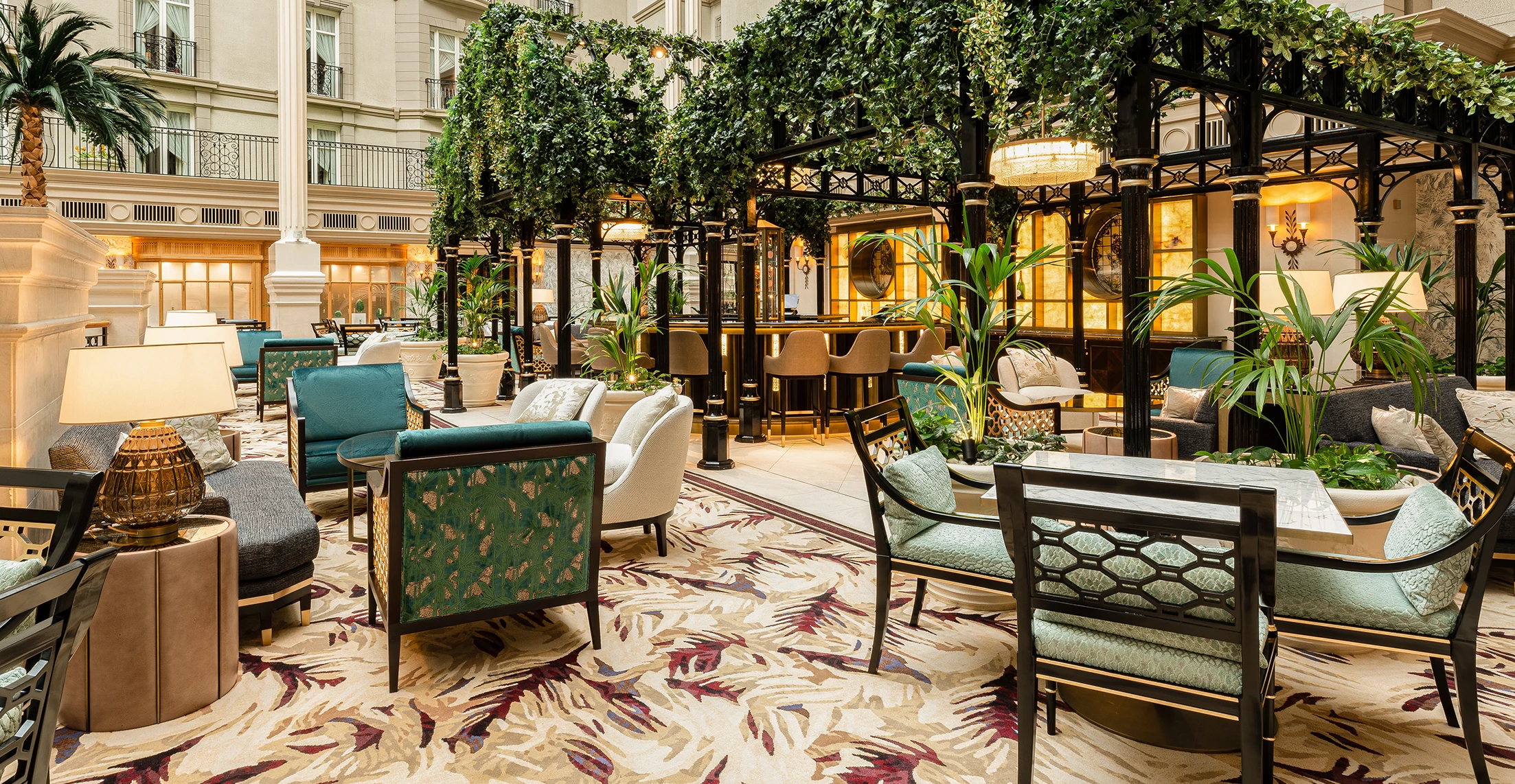 Custom carpets by Ulster Carpets for The Landmark, London.