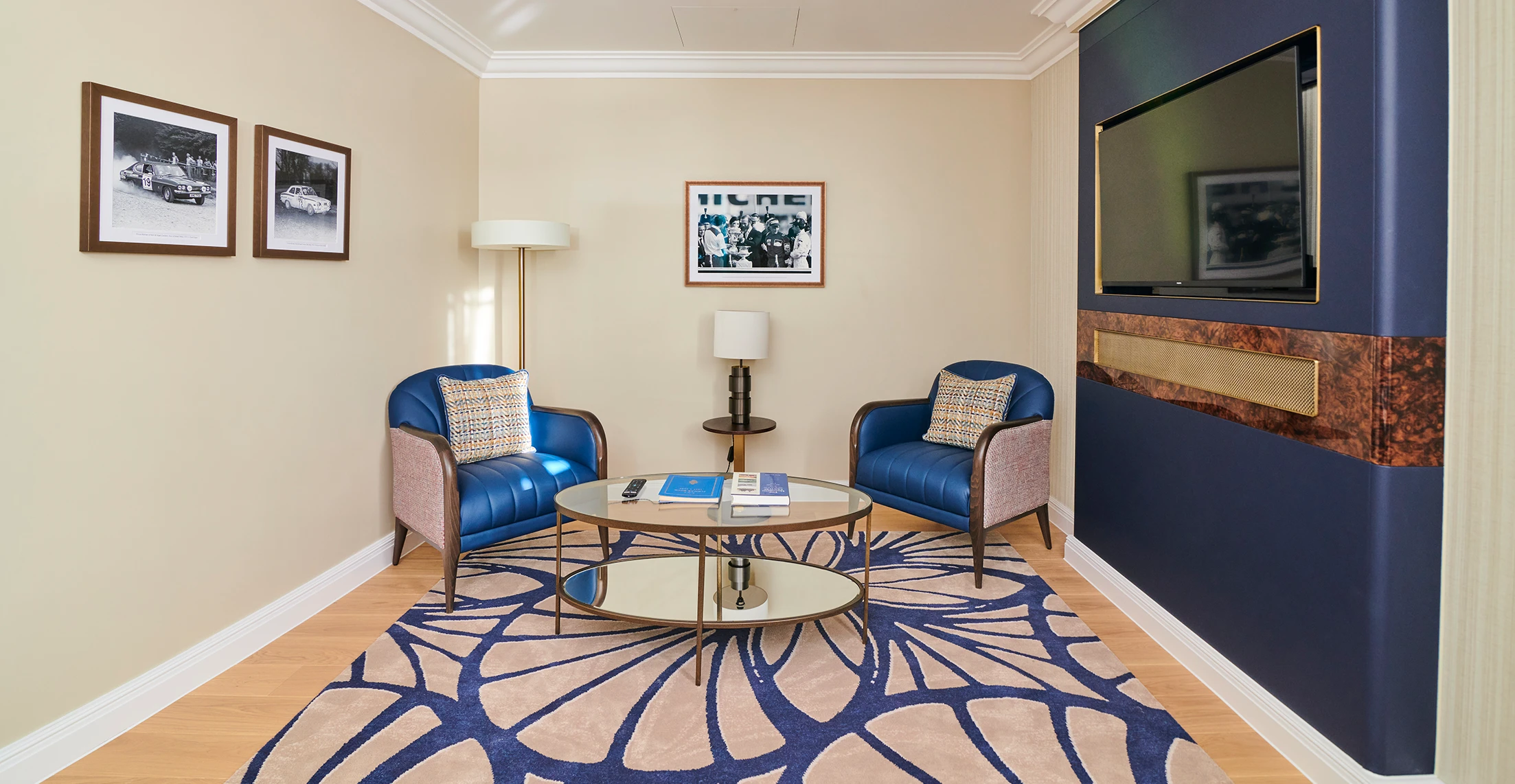 A custom rug by Ulster Carpets for the RAC Club in Pall Mall, London.