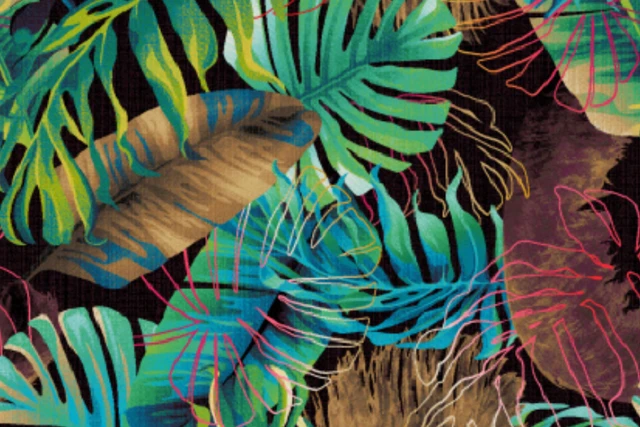A swatch from the Frida Kahlo Designers' Edit Collection from Ulster Carpets.