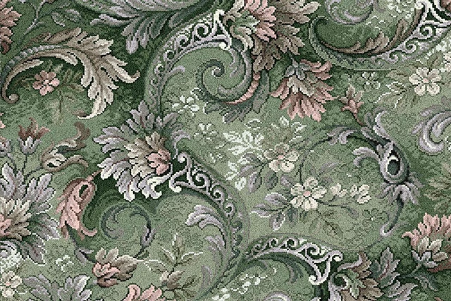 A swatch of Glenmoy Green Vivaldi from Ulster Carpets