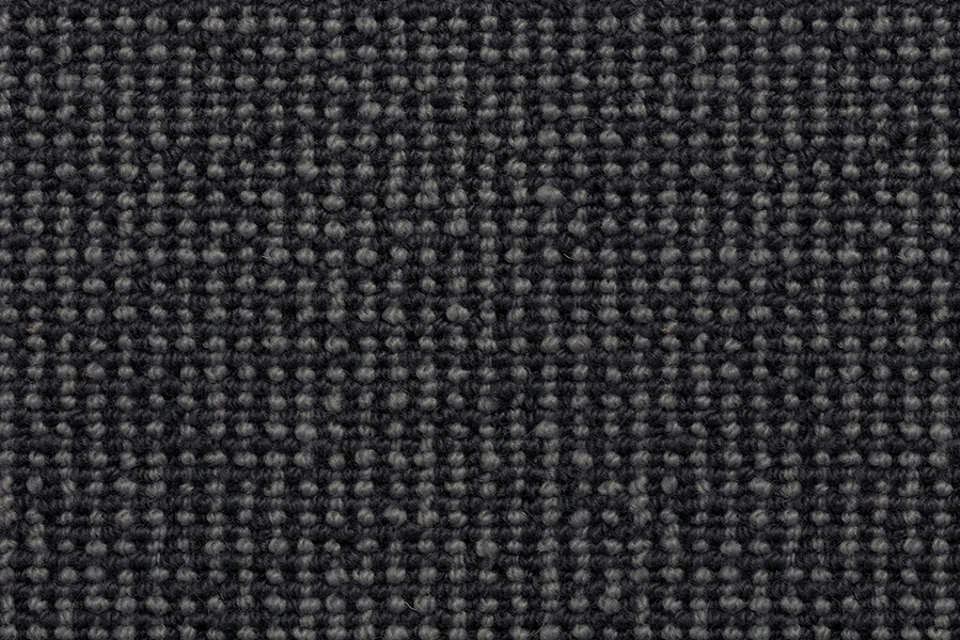 A swatch of Open Spaces Queenstown Furnace Black from Ulster Carpets