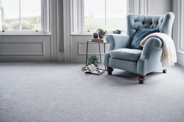 An example of York Wilton Orkney from Ulster Carpets in a home setting