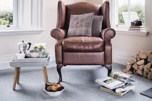 An example of York Wilton Shetland from Ulster Carpets in a home setting