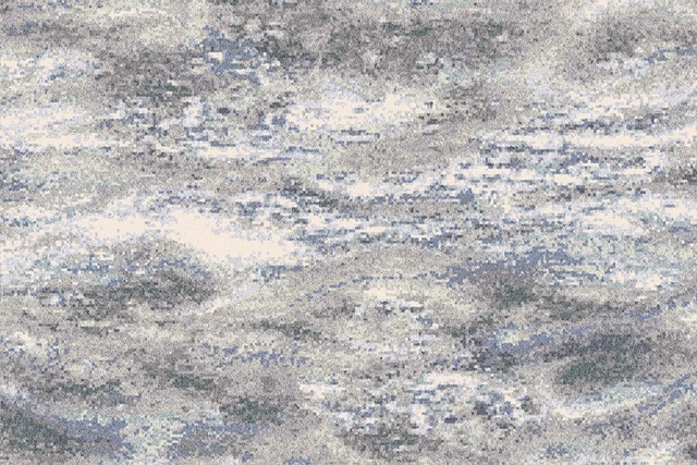 A swatch of Watercolours Mineral Zenith from Ulster Carpets