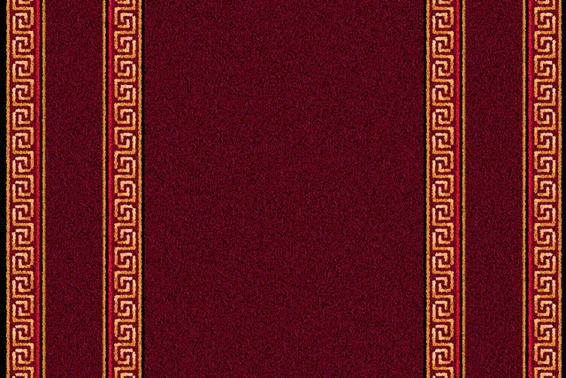 A swatch of Athenia Wine Runner from Ulster Carpets