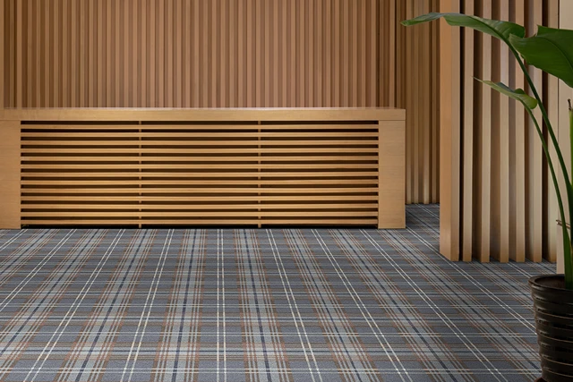 An example of Glenmoy Stornoway from Ulster Carpets in a hospitality setting