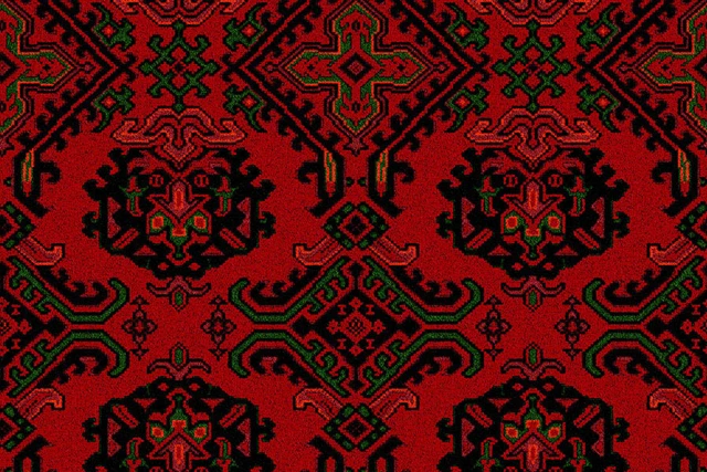 An swatch of Glendun Samarkand from Ulster Carpets