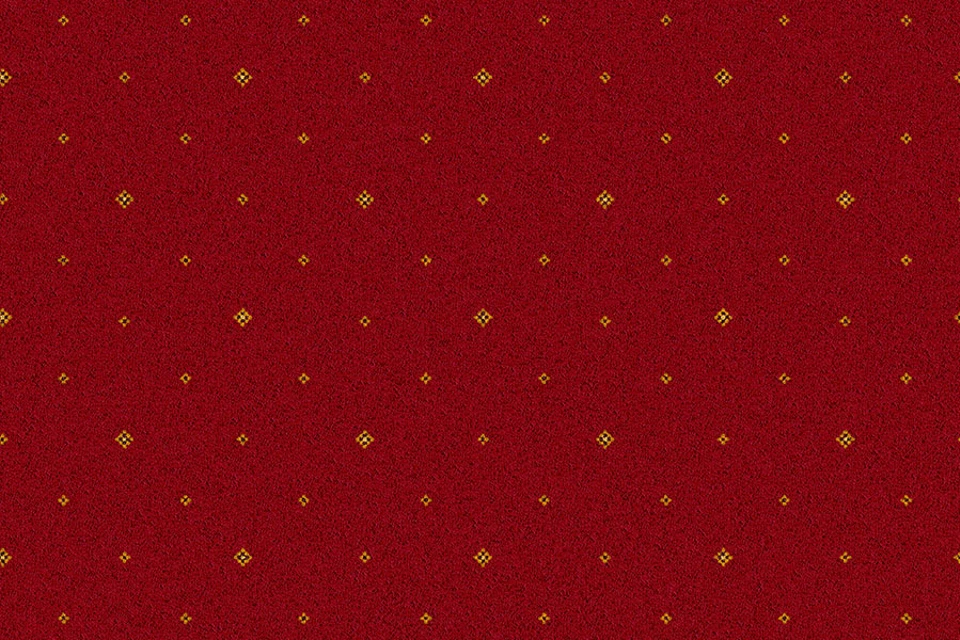 A swatch of Tazmin Red Pindot from Ulster Carpets