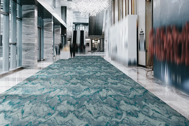 An example of Natura Arcus Storm from Ulster Carpets in a modern room setting 