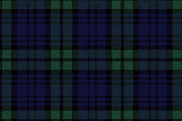 A swatch of Glenmoy Blackwatch from Ulster Carpets