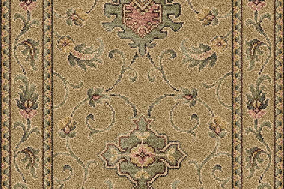 A swatch of Anatolia Runner Isis from Ulster Carpets