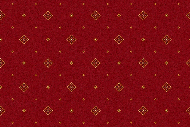 A swatch of Tazmin Red Motif from Ulster Carpets