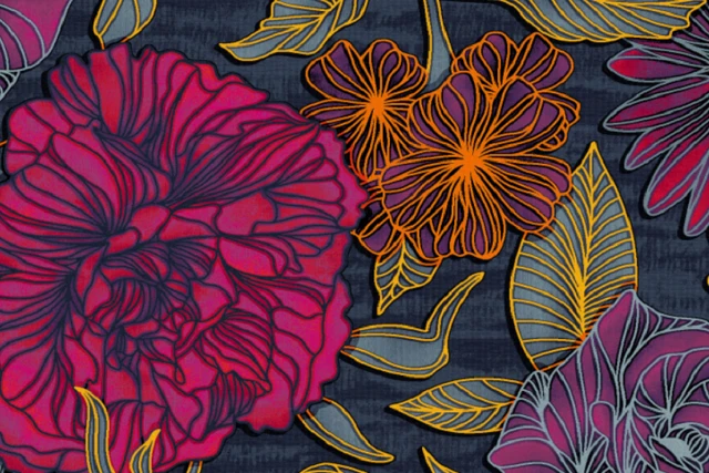 A swatch from the Frida Kahlo Designers' Edit Collection from Ulster Carpets.