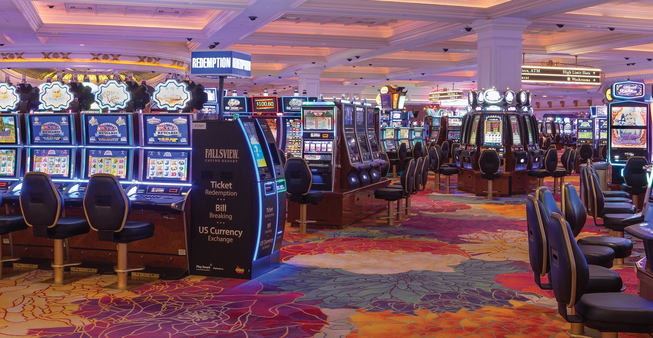 Custom carpets by Ulster Carpets for the Fallsview Casino Resort.