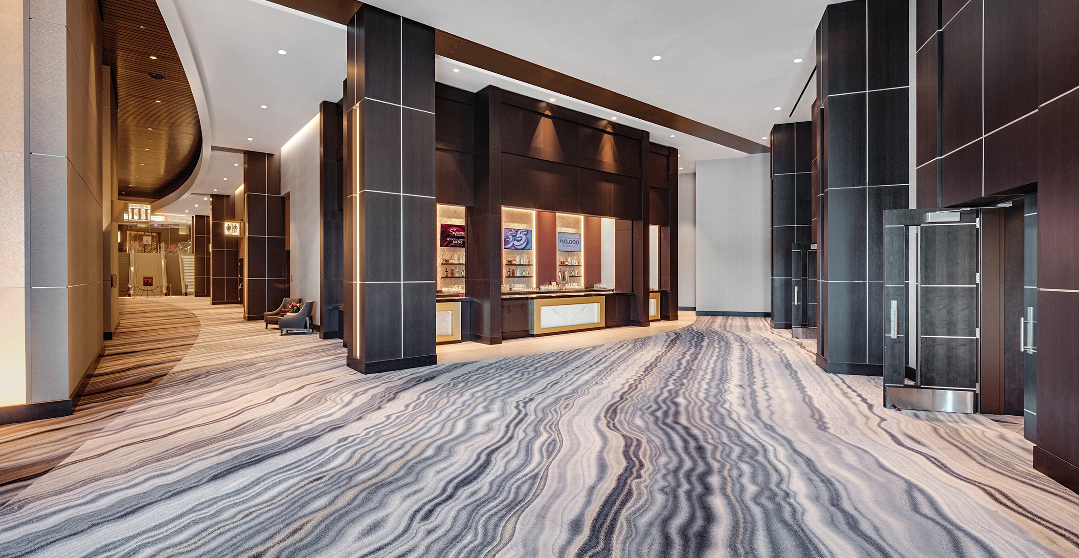 Custom carpets by Ulster Carpets for the Sycuan Casino Resort.