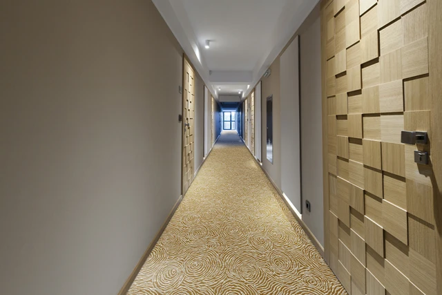 An example of Natura Nahla Unda from Ulster Carpets in a modern hallway