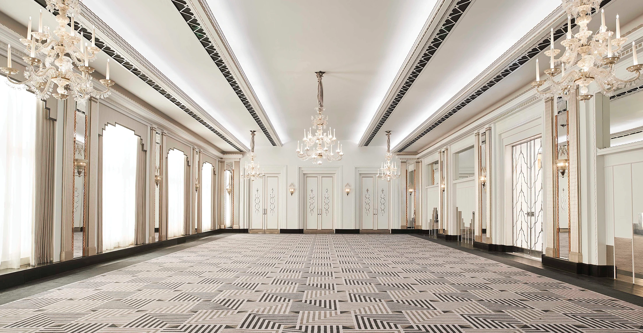 Custom carpets by Ulster Carpets for Claridges, London.