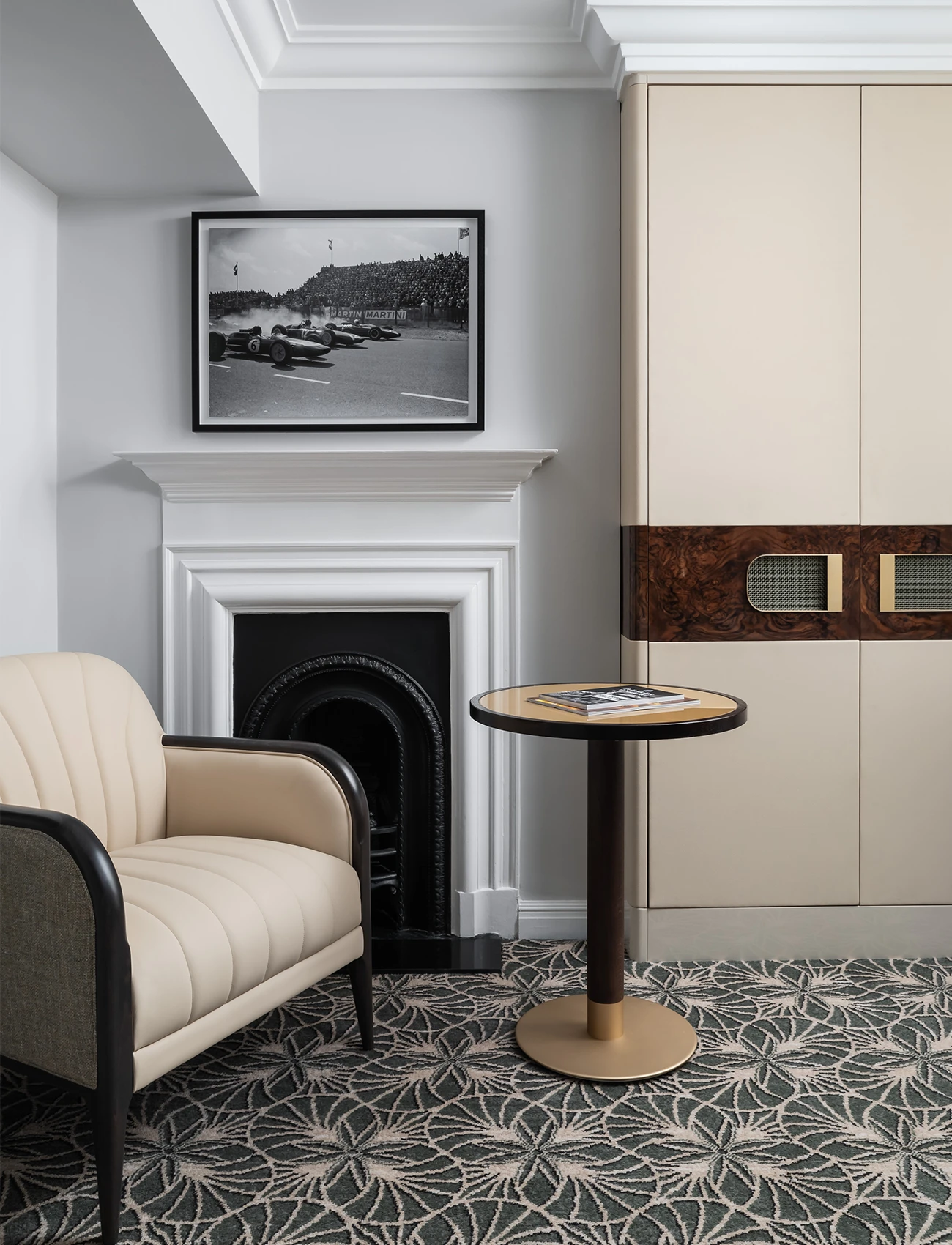 Custom carpets by Ulster Carpets for the RAC Club in Pall Mall, London.