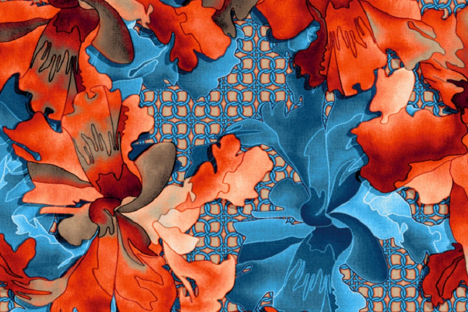 A swatch from the Frida Kahlo Designers' Edit Collection from Ulster Carpets.
