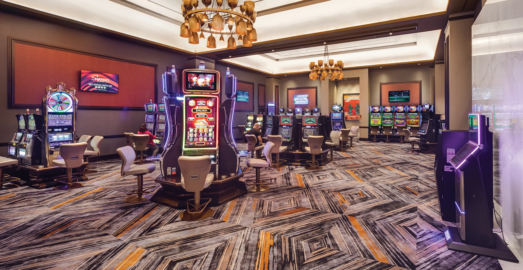 Custom carpets by Ulster Carpets for the Sycuan Casino Resort.