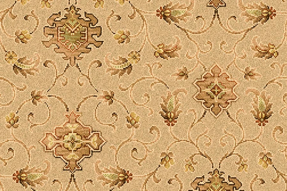 A swatch of Anatolia Medallion Tunis from Ulster Carpets
