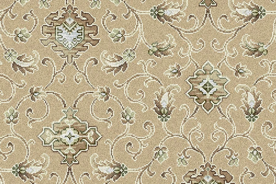 A swatch of Anatolia Medallion Delta from Ulster Carpets