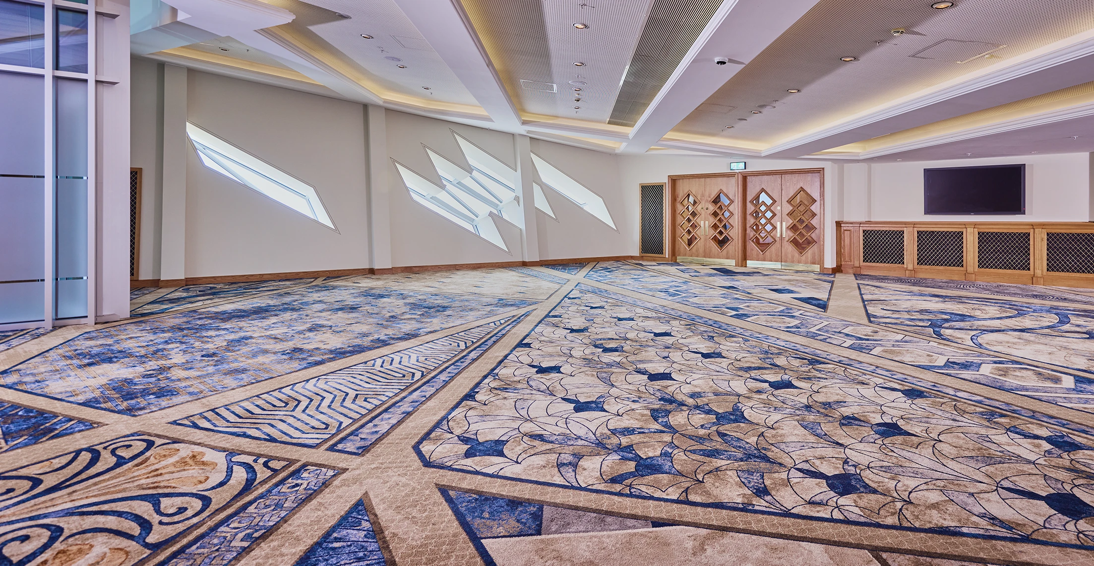Custom carpets by Ulster Carpets for Titanic Belfast.