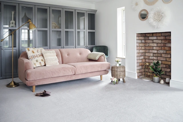 An example of York Wilton  Goose from Ulster Carpets in a home setting 