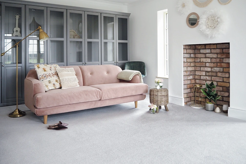 An example of York Wilton  Goose from Ulster Carpets in a home setting 