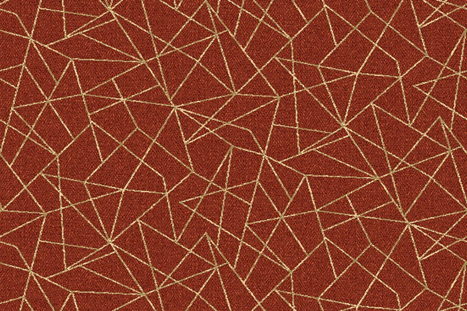A swatch of Vescent Linea Cadmium from Ulster Carpets