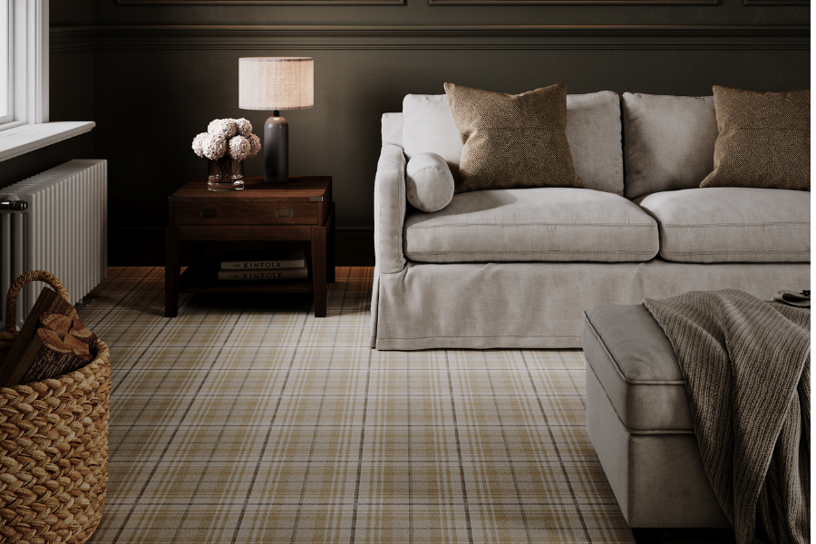 An example of Beaumont Chalk Downs from Ulster Carpets in a hospitality setting