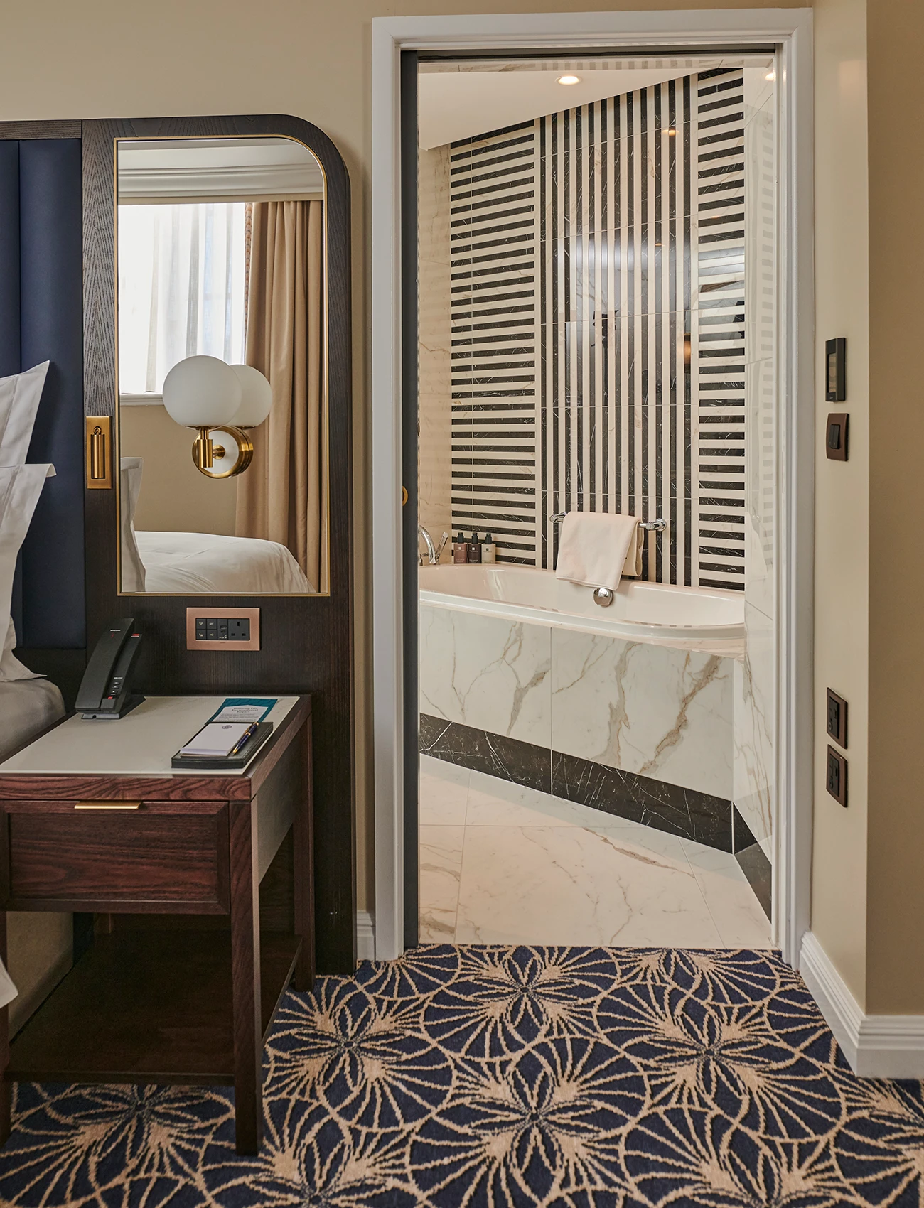 Custom carpets by Ulster Carpets for the RAC Club in Pall Mall, London.
