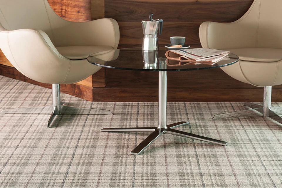 An example of Beaumont Turtle Dove from Ulster Carpets in a hospitality setting