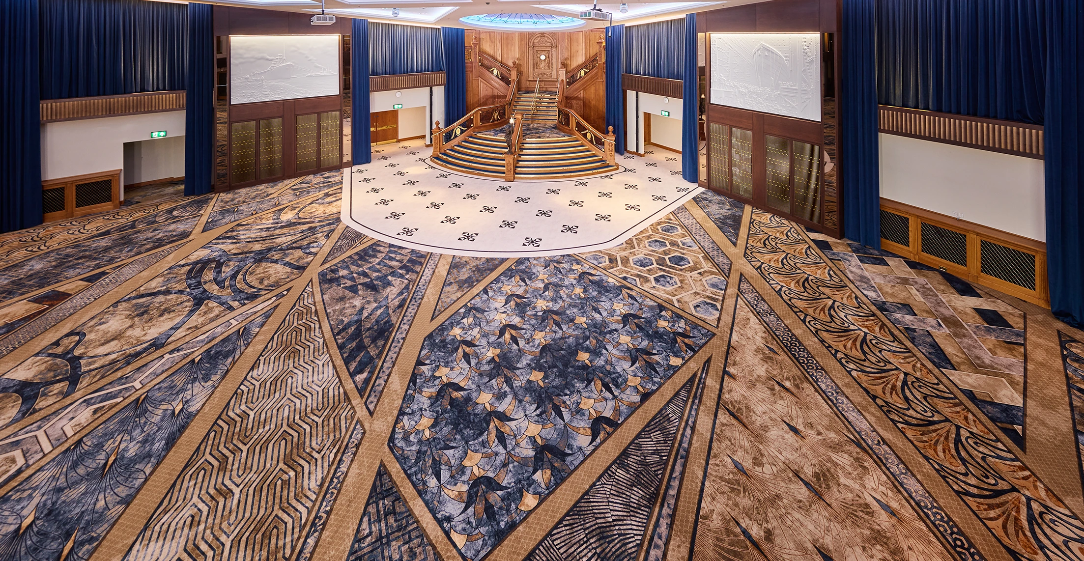 Custom carpets by Ulster Carpets for Titanic Belfast.