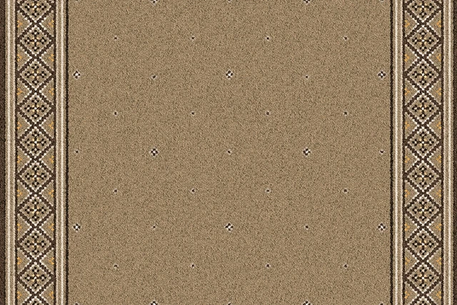 A swatch of a Tazmin Umber Runner from Ulster Carpets