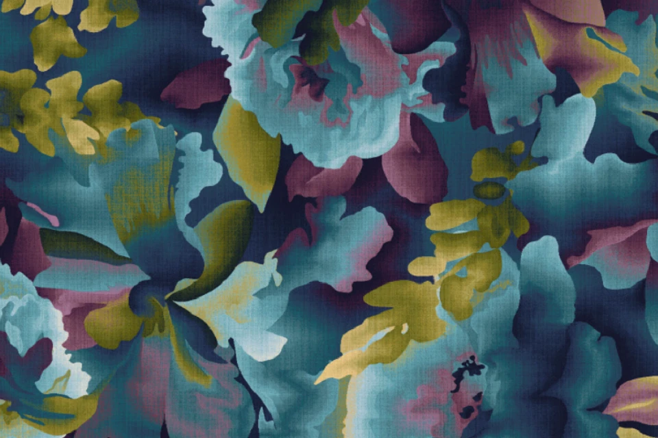 A swatch from the Frida Kahlo Designers' Edit Collection from Ulster Carpets.