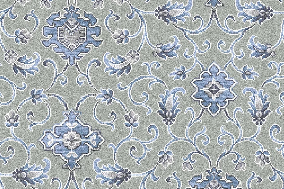 A swatch of Anatolia Medallion Aswan from Ulster Carpets