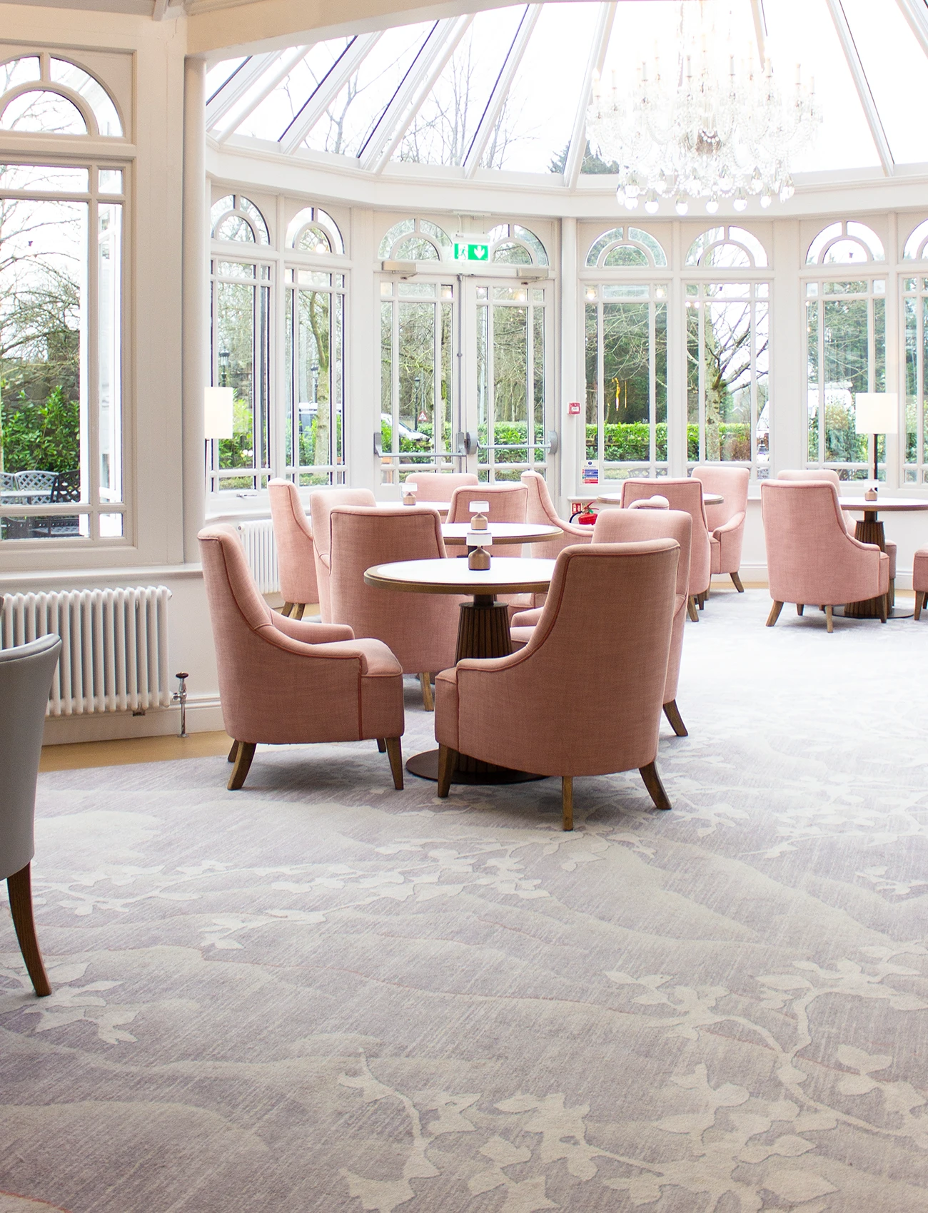 A custom carpet by Ulster Carpets at the Tullyglass Hotel.