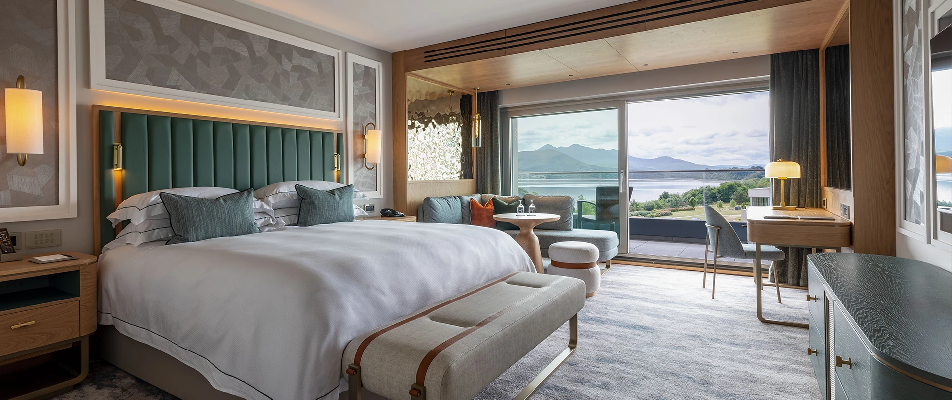 Custom carpets by Ulster Carpets at The Europe Hotel & Resort, Killarney.