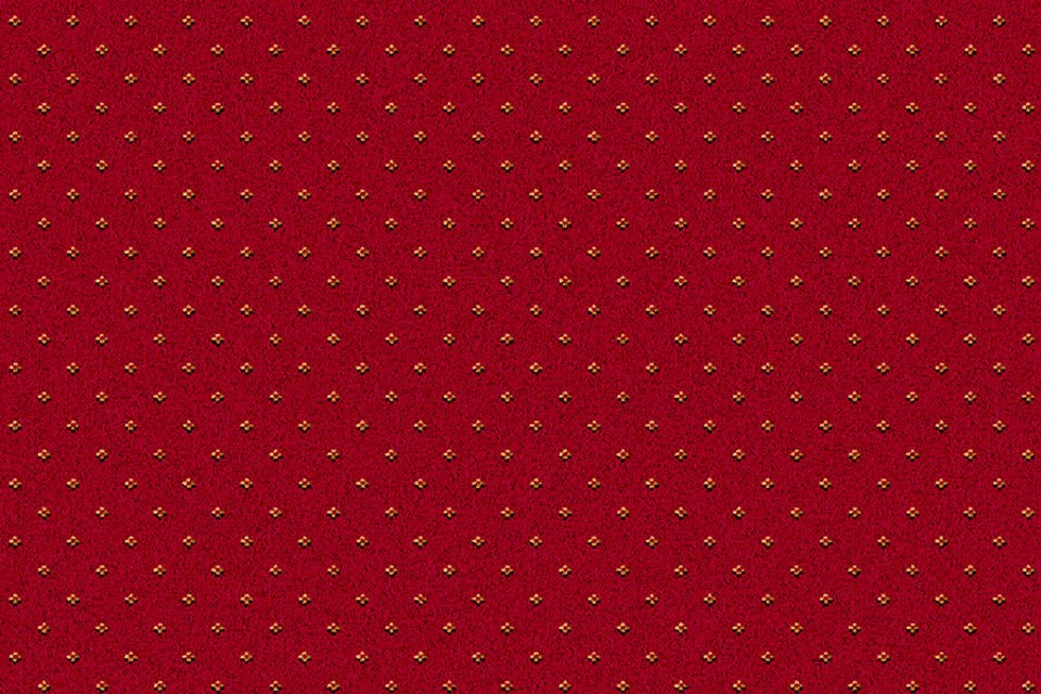 A swatch of Sheriden Royal Red Pindo from Ulster Carpets